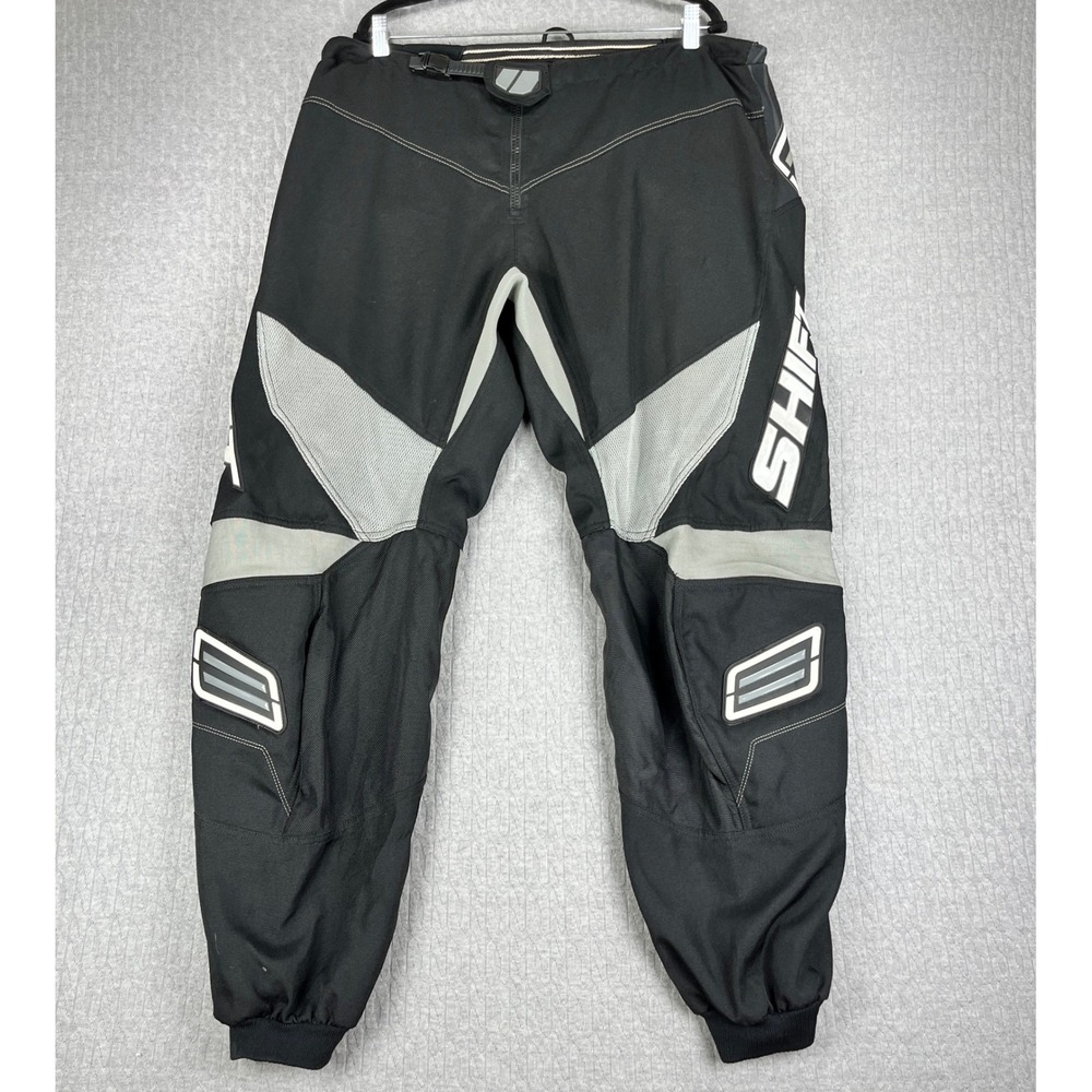 Shift Motocross Dirt Bike Racing Pants Mens 40 Black Gray MX Gear Off-Road Sport